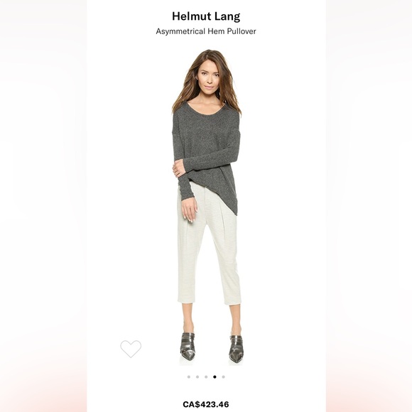 HELMUT LANG LUX BLEND ASYMMETRIC VISCOSE-BLEND SWEATER - Picture 4 of 9